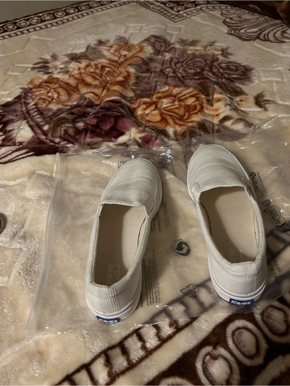 Keds Women's White Slip-On Canvas Sneakers